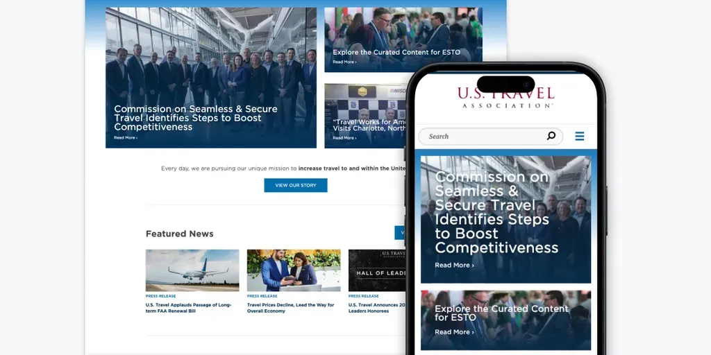 U.S. Travel Association Homepage Refresh